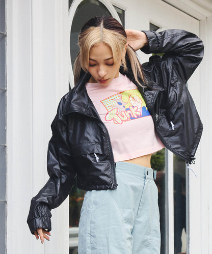 トゥンクプリントクロップTシャツ