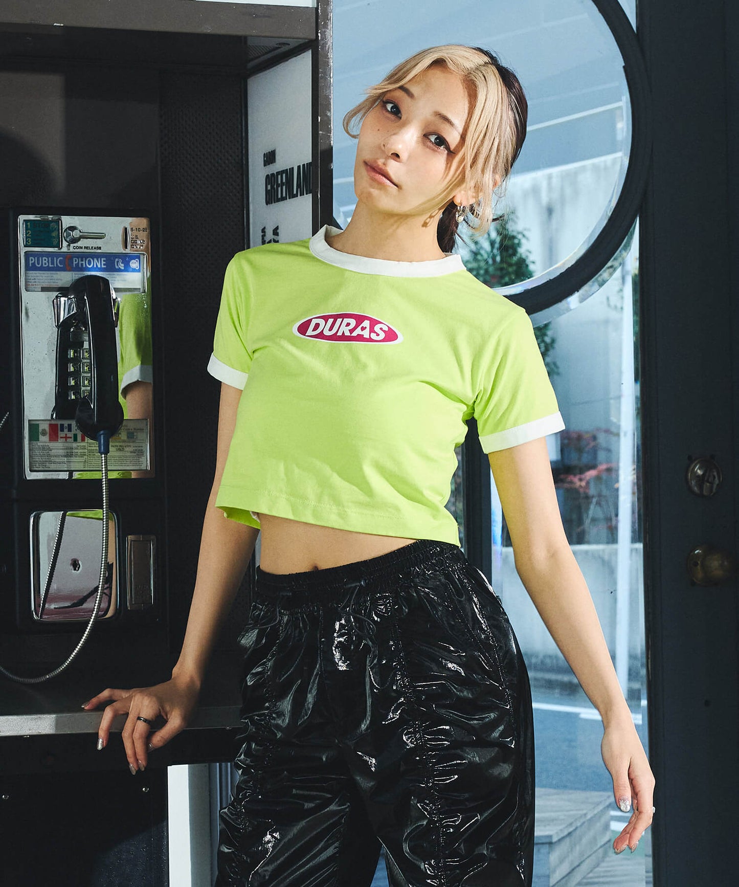 クロップリンガーTシャツ