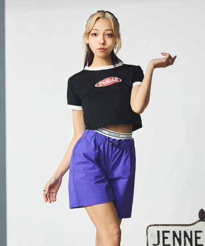 クロップリンガーTシャツ
