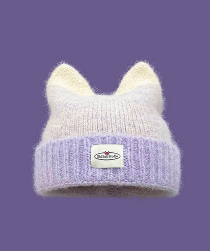 猫耳ニット帽/ビーニー