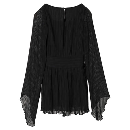 Pleated mini dress