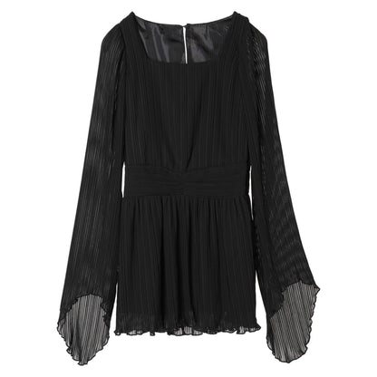 Pleated mini dress