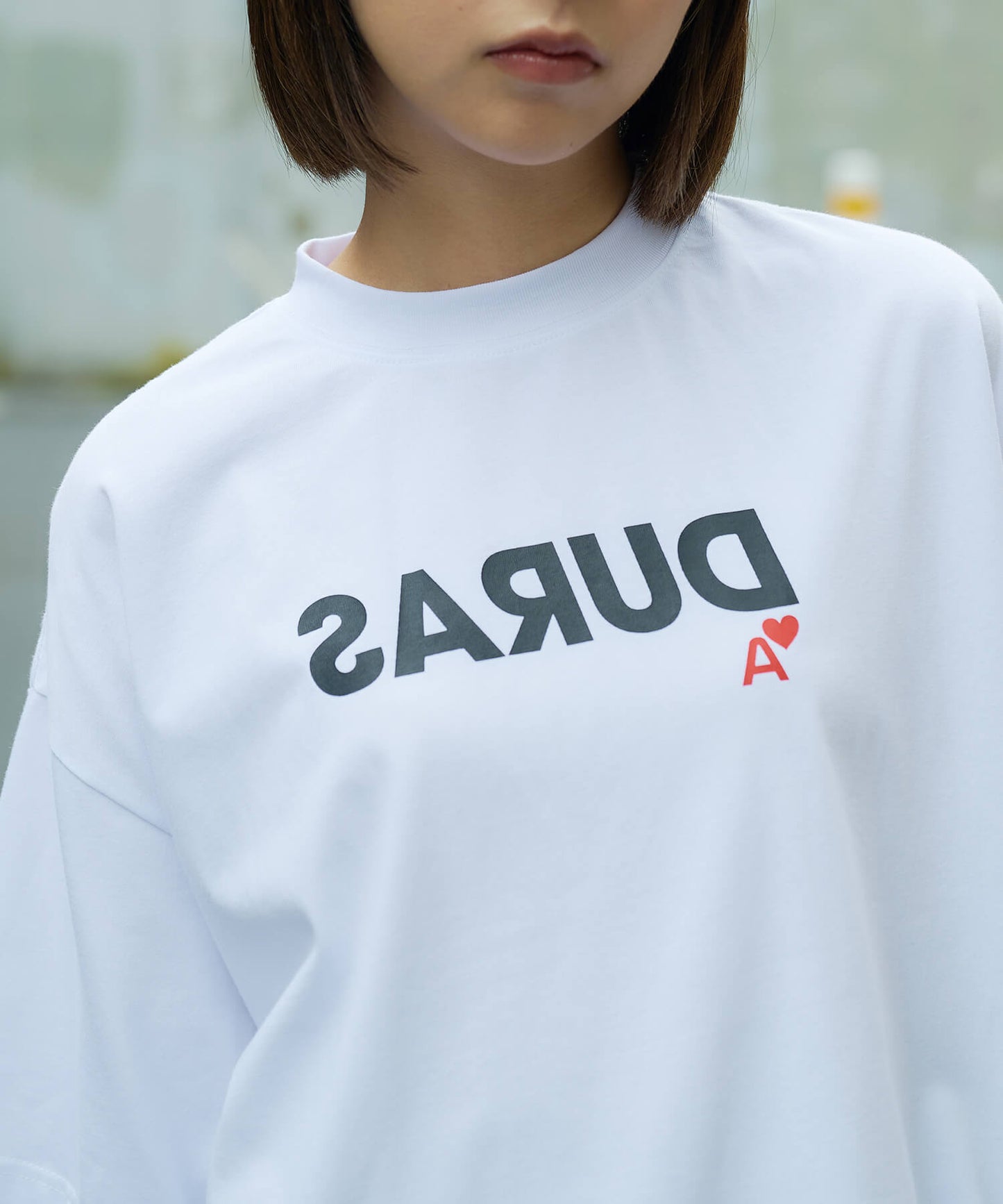 反転ロゴオーバーTシャツ