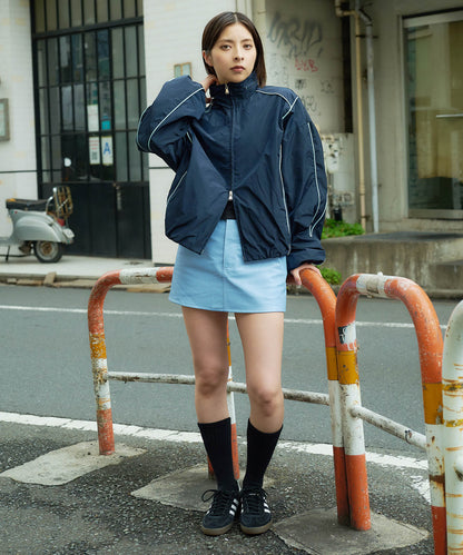 フェイクレザーミニスカート