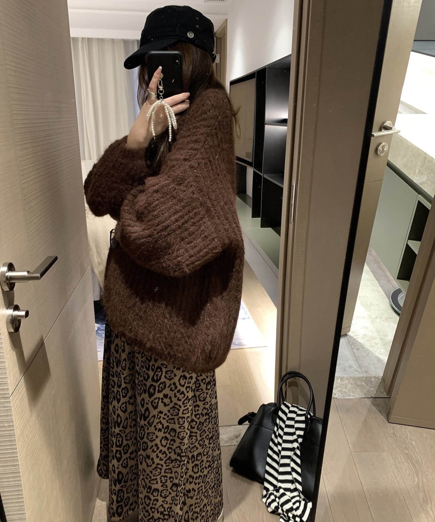ボリュームオーバーサイズニット