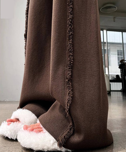 フリンジラインニットパンツ