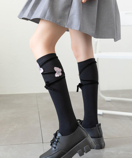 パピヨンレースアップソックス