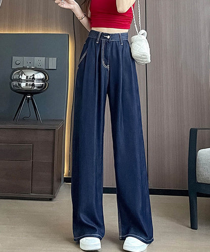ボリュームタックセミワイドデニムパンツ