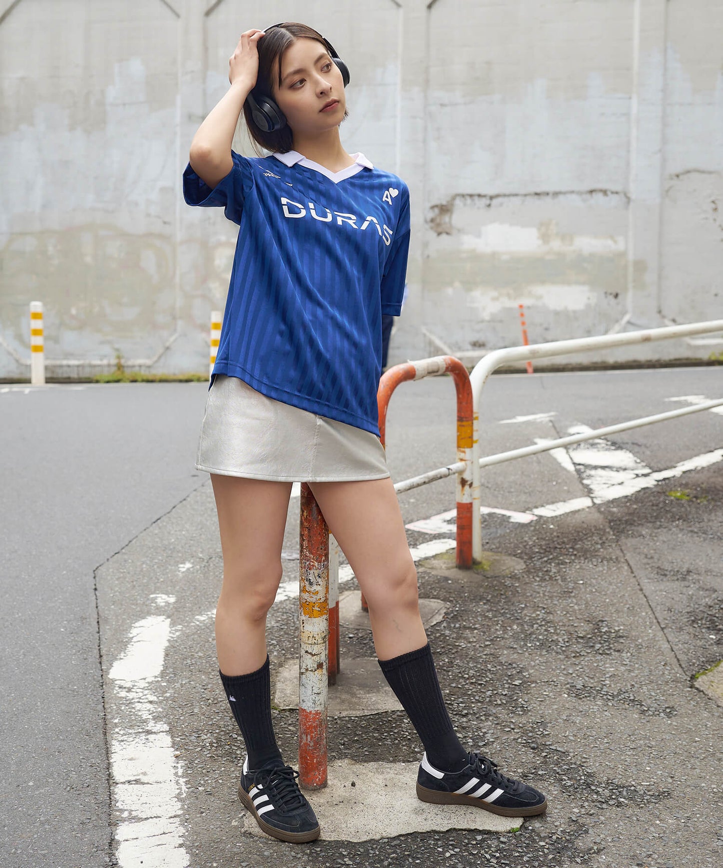 フェイクレザーミニスカート